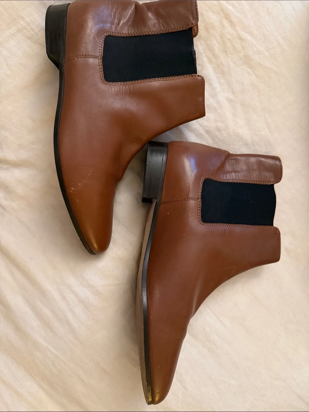 J.Crew Women’s Brown Leather Chelsea Boots